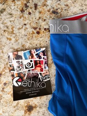 Ethika Men’s Blue 3/4 Tights - Medium NWT